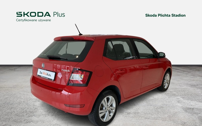 Skoda Fabia cena 46900 przebieg: 99807, rok produkcji 2018 z Sieraków małe 407